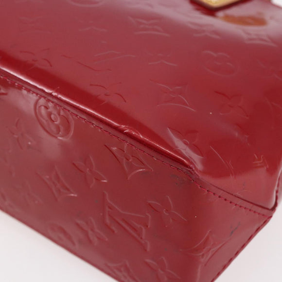 LOUIS VUITTON Monogram Vernis Reade PM Hand Bag Pomme D'amour M91990 Auth 153998