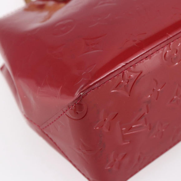LOUIS VUITTON Monogram Vernis Reade PM Hand Bag Pomme D'amour M91990 Auth 153998