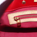 LOUIS VUITTON Monogram Vernis Reade PM Hand Bag Pomme D'amour M91990 Auth 153998-15