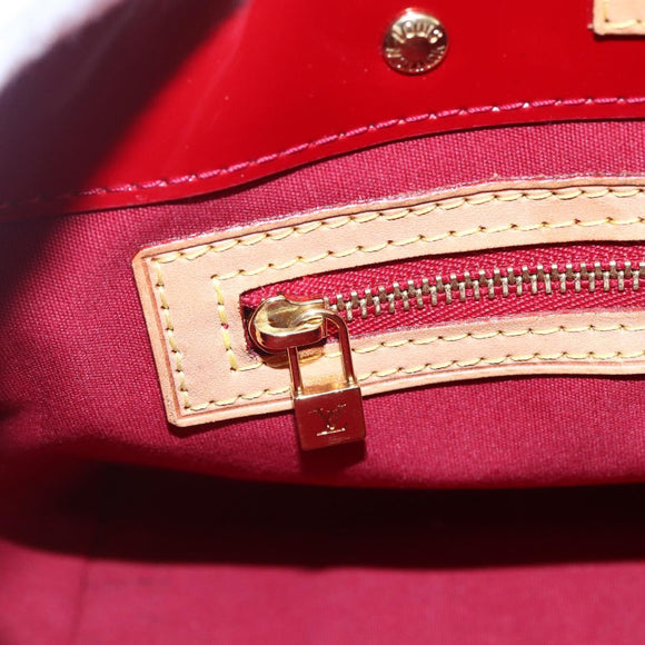 LOUIS VUITTON Monogram Vernis Reade PM Hand Bag Pomme D'amour M91990 Auth 153998