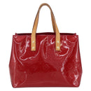 LOUIS VUITTON Monogram Vernis Reade PM Hand Bag Pomme D'amour M91990 Auth 153998-3