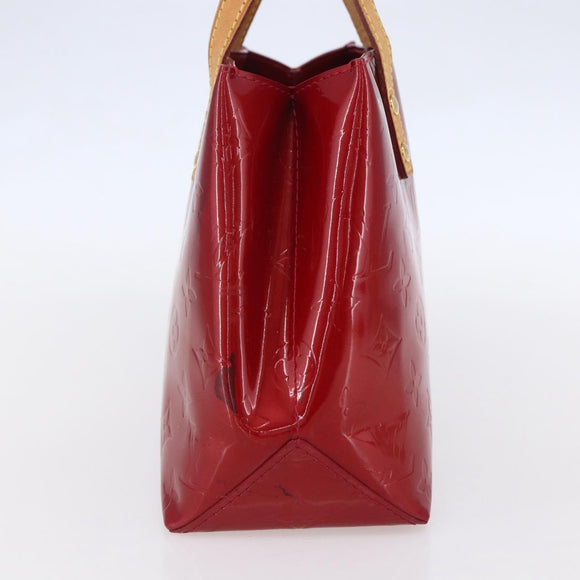 LOUIS VUITTON Monogram Vernis Reade PM Hand Bag Pomme D'amour M91990 Auth 153998