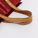 LOUIS VUITTON Monogram Vernis Reade PM Hand Bag Pomme D'amour M91990 Auth 153998-7