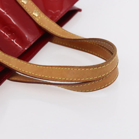 LOUIS VUITTON Monogram Vernis Reade PM Hand Bag Pomme D'amour M91990 Auth 153998