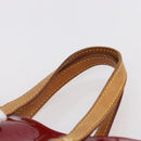LOUIS VUITTON Monogram Vernis Reade PM Hand Bag Pomme D'amour M91990 Auth 153998-8