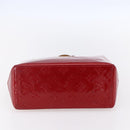 LOUIS VUITTON Monogram Vernis Reade PM Hand Bag Pomme D'amour M91990 Auth 153998-9