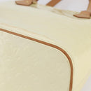 LOUIS VUITTON Monogram Vernis Houston Hand Bag Perle M91342 LV Auth 154000-14