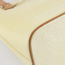 LOUIS VUITTON Monogram Vernis Houston Hand Bag Perle M91342 LV Auth 154000-9