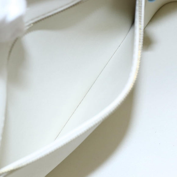 LOUIS VUITTON Monogram Vernis Houston Hand Bag Perle M91342 LV Auth 154000