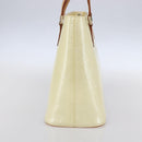 LOUIS VUITTON Monogram Vernis Houston Hand Bag Perle M91342 LV Auth 154000-3