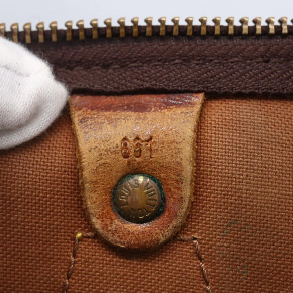 LOUIS VUITTON Monogram Speedy 30 Hand Bag M41526 LV Auth 154008