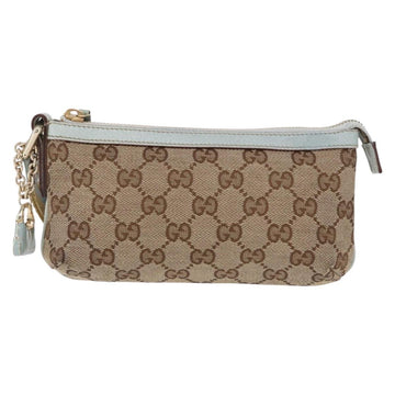 GUCCI GG Canvas Pouch Beige 152507 Auth 154014 - 0