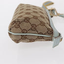 GUCCI GG Canvas Pouch Beige 152507 Auth 154014-4