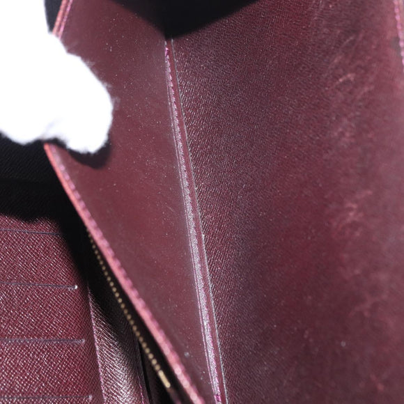 LOUIS VUITTON Taiga Organizer Atoll Travel Case Acajou M30656 LV Auth 154018