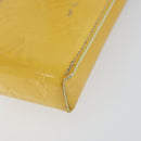 LOUIS VUITTON Monogram Vernis Walker Wallet Lime Yellow M91074 LV Auth 154019-12