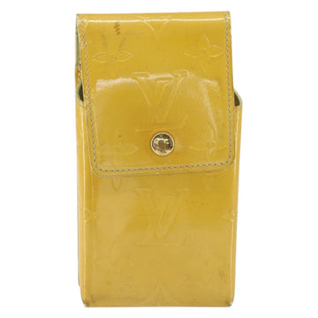 LOUIS VUITTON Monogram Vernis Walker Wallet Lime Yellow M91074 LV Auth 154019 - 0