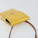 LOUIS VUITTON Monogram Vernis Walker Wallet Lime Yellow M91074 LV Auth 154019-6