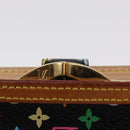 LOUIS VUITTON Multicolor Portefeuille Viennois Wallet Black M92988 Auth 154020-8