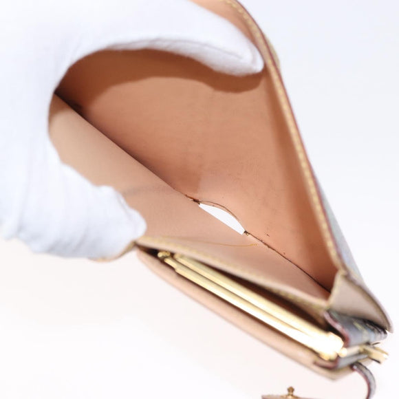 LOUIS VUITTON Multicolor Portefeuille Viennois Wallet Black M92988 Auth 154020