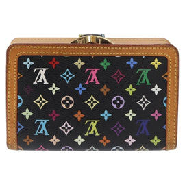 LOUIS VUITTON Multicolor Portefeuille Viennois Wallet Black M92988 Auth 154020 - 0