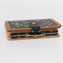 LOUIS VUITTON Multicolor Portefeuille Viennois Wallet Black M92988 Auth 154020-5