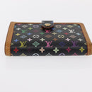 LOUIS VUITTON Multicolor Portefeuille Viennois Wallet Black M92988 Auth 154020-6