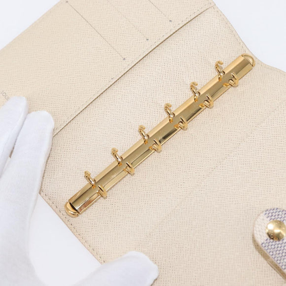 LOUIS VUITTON Damier Azur Agenda PM Day Planner Cover R20706 LV Auth 154021