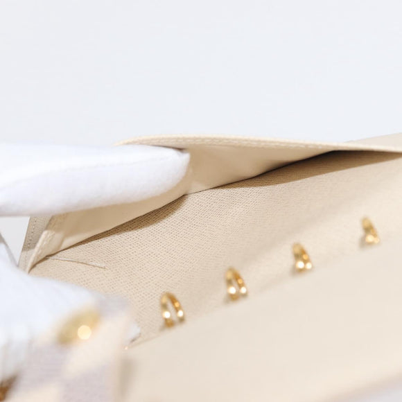 LOUIS VUITTON Damier Azur Agenda PM Day Planner Cover R20706 LV Auth 154021