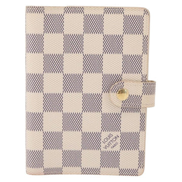 LOUIS VUITTON Damier Azur Agenda PM Day Planner Cover R20706 LV Auth 154021 - 0