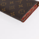 LOUIS VUITTON Monogram Trunk Portefeuille Sarah Long Wallet M60415 Auth 154024-16