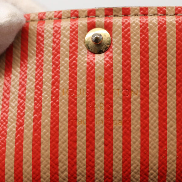 LOUIS VUITTON Monogram Trunk Portefeuille Sarah Long Wallet M60415 Auth 154024