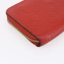 LOUIS VUITTON Monogram Empreinte Zippy Wallet Red M60737 LV Auth 154025-16