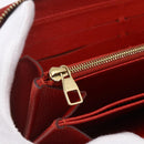 LOUIS VUITTON Monogram Empreinte Zippy Wallet Red M60737 LV Auth 154025-17