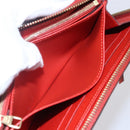 LOUIS VUITTON Monogram Empreinte Zippy Wallet Red M60737 LV Auth 154025-21