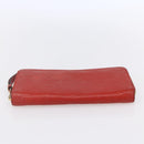 LOUIS VUITTON Monogram Empreinte Zippy Wallet Red M60737 LV Auth 154025-6
