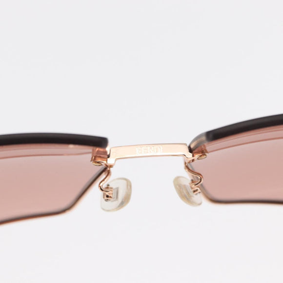 FENDI Sunglasses metal Gold Tone FF0401/S Auth 154026