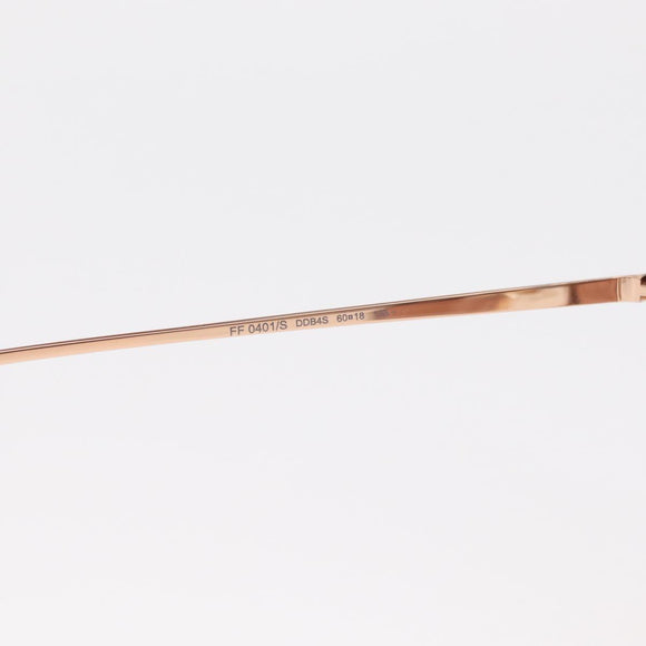 FENDI Sunglasses metal Gold Tone FF0401/S Auth 154026