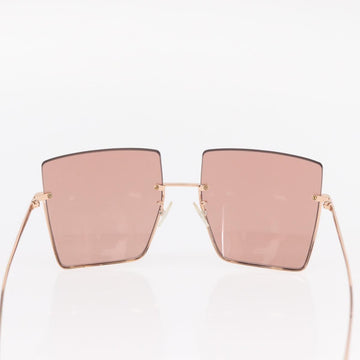 FENDI Sunglasses metal Gold Tone FF0401/S Auth 154026 - 0