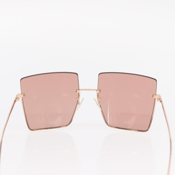 FENDI Sunglasses metal Gold Tone FF0401/S Auth 154026