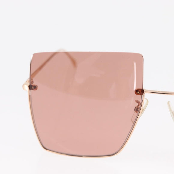 FENDI Sunglasses metal Gold Tone FF0401/S Auth 154026