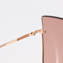 FENDI Sunglasses metal Gold Tone FF0401/S Auth 154026-7