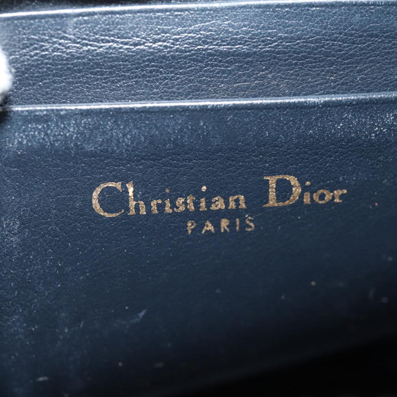 Christian Dior Trotter Canvas Phone Holder Chain Montaigne Bag Navy Auth 154027A