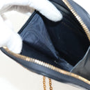 Christian Dior Trotter Canvas Phone Holder Chain Montaigne Bag Navy Auth 154027A-22