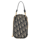 Christian Dior Trotter Canvas Phone Holder Chain Montaigne Bag Navy Auth 154027A-3