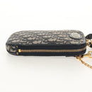 Christian Dior Trotter Canvas Phone Holder Chain Montaigne Bag Navy Auth 154027M-4