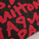 LOUIS VUITTON Monogram Graffiti Zippy Wallet Wallet Pink M93710 Auth 154028V-7