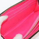 LOUIS VUITTON Monogram Graffiti Zippy Wallet Wallet Pink M93710 Auth 154028V-18