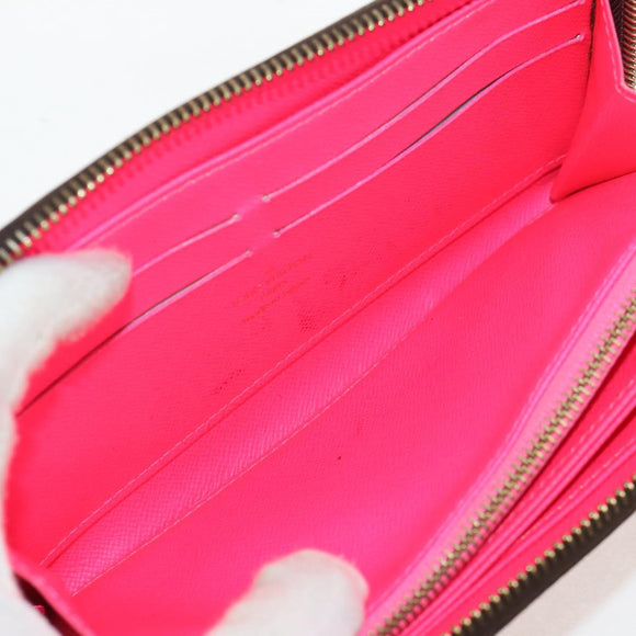 LOUIS VUITTON Monogram Graffiti Zippy Wallet Wallet Pink M93710 Auth 154028V