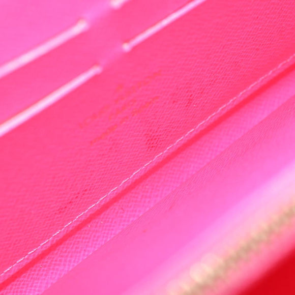 LOUIS VUITTON Monogram Graffiti Zippy Wallet Wallet Pink M93710 Auth 154028V