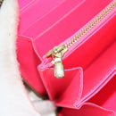 LOUIS VUITTON Monogram Graffiti Zippy Wallet Wallet Pink M93710 Auth 154028V-20